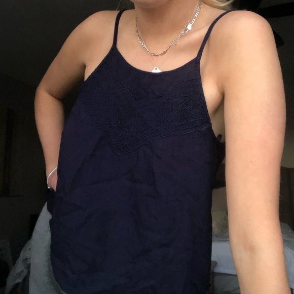 Roxy Backless Embroidered Tank - Picture 2 of 6